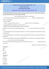 Đề tham khảo thi Anh THPT (Đề số 3) - có lời giải chi tiết